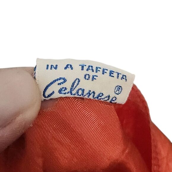 Vintage Snip-It Slip Size36 Tomato Red Orange Midi Adjustable Spaghetti Straps - Picture 2 of 12